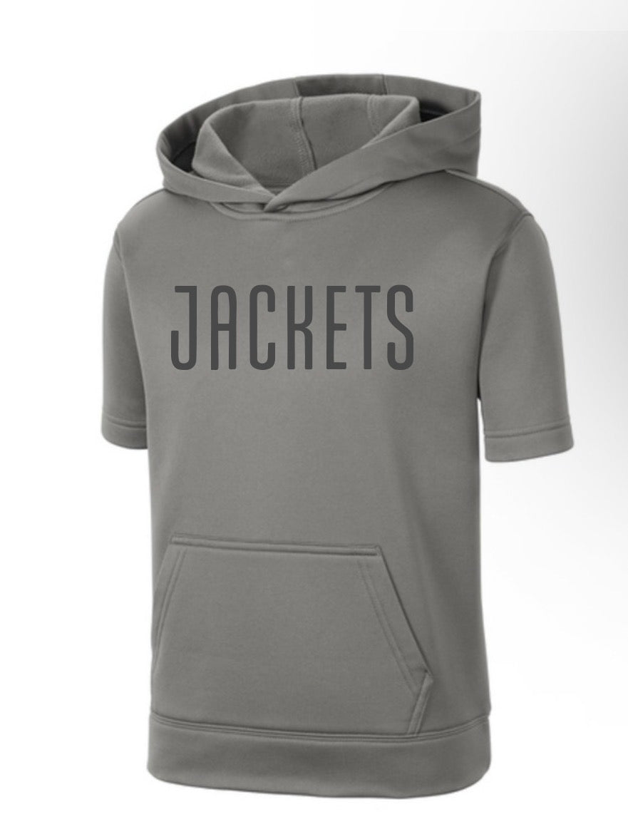 Sport-Tek Sport-Wick Fleece Short Sleeve Hooded Pullover