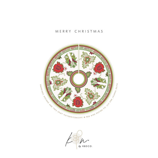 ‘MERRY CHRISTMAS’ Hand-Knotted Tree Skirt ™️  | Read Below for Payment