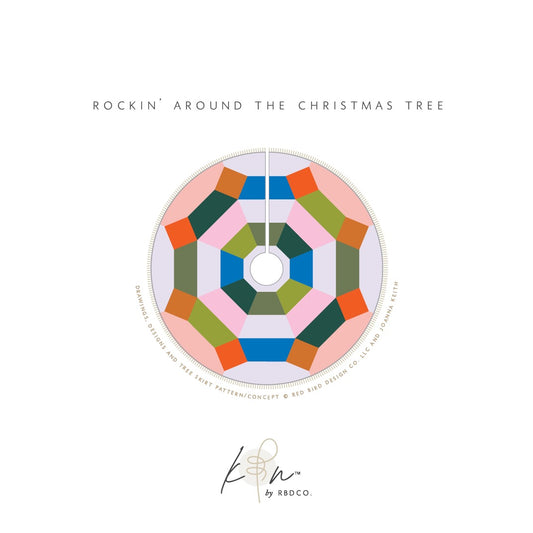 ‘ROCKIN’ AROUND THE CHRISTMAS TREE’ Hand-Knotted Tree Skirt ™️  | Read Below for Payment